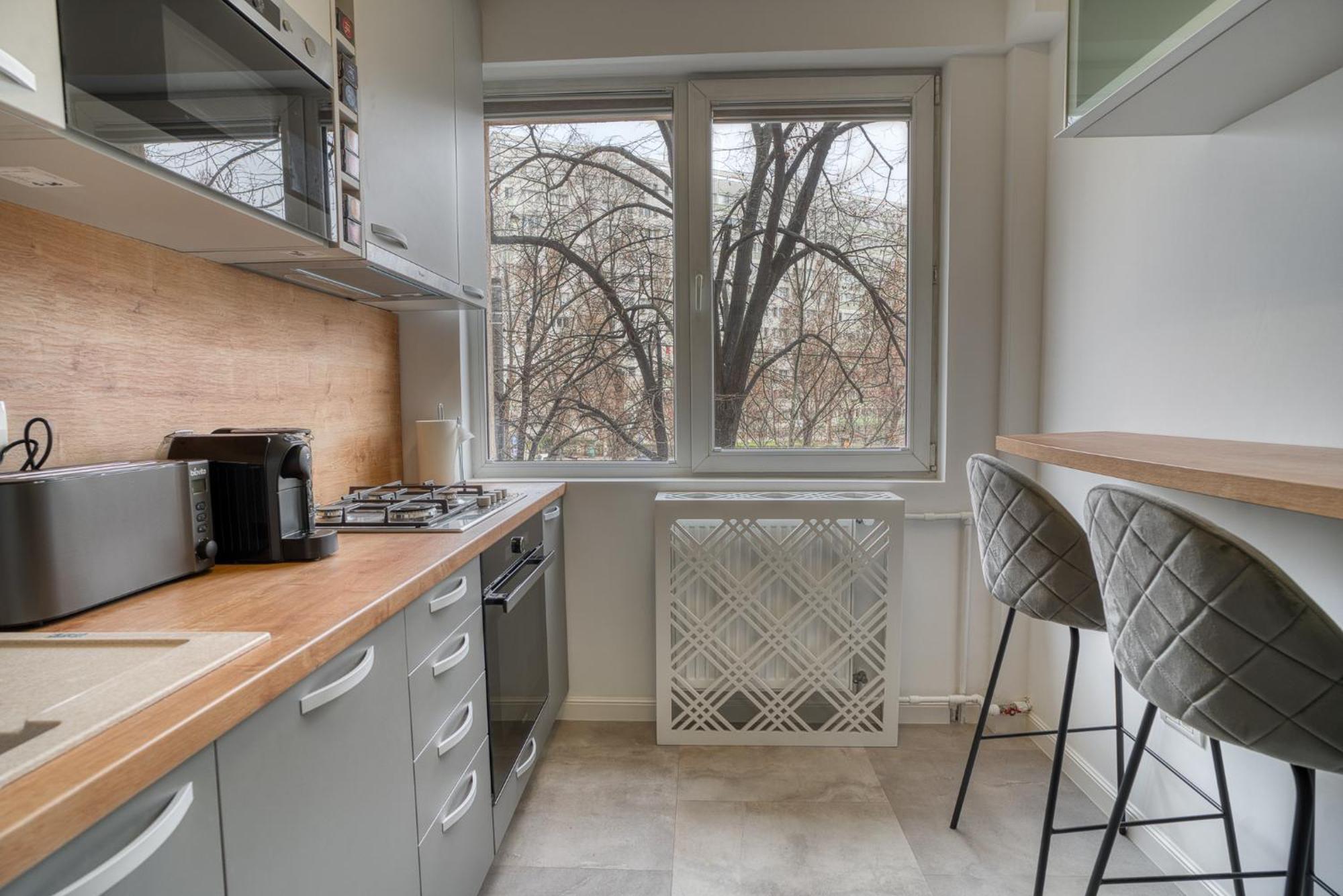 City Chic Retreat: Newly Renovated 1Br Apartment Bukarest Exterior foto